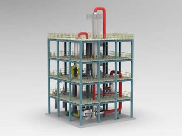 show 3D drawing of MVR Heat Pump Distillation